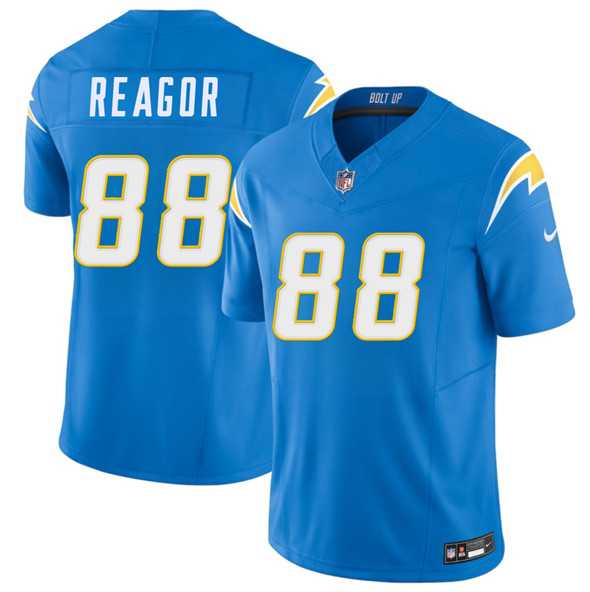 Men & Women & Youth Los Angeles Chargers #88 Jalen Reagor Blue 2025 F.U.S.E. Vapor Limited Stitched Jersey